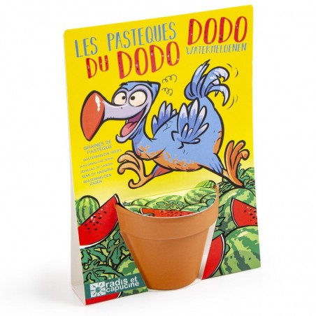 The Dodo and its Watermelon seeds to sow - R&C-036740 - Radis et Capucine - Nature and discoveries - Le Nuage de Charlotte