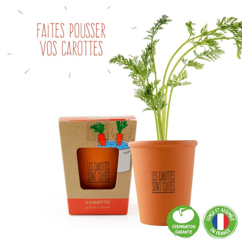 "The carrots are cooked" message kit - R&C-039649 - Radis et Capucine - Nature and discoveries - Le Nuage de Charlotte