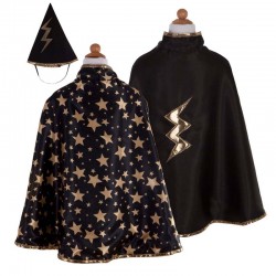 Reversible Wizard Cape and Hat (4-6 yo) - GPR-61193 - Great Pretenders - Disguises - Le Nuage de Charlotte