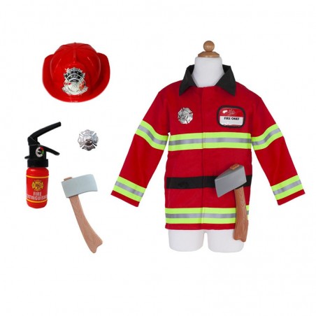 Firefighter with Accessories in Bag (5-6 yo) - GPR-81355 - Great Pretenders - Disguises - Le Nuage de Charlotte