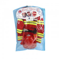 Firefighter with Accessories in Bag (5-6 yo) - GPR-81355 - Great Pretenders - Disguises - Le Nuage de Charlotte