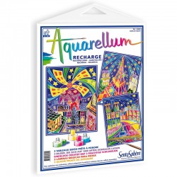 Aquarellum - Recharge Paris by Night - STS-6260R - SentoSphère - Atelier dessins et peintures - Le Nuage de Charlotte