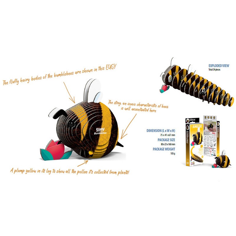 Eugy 073 - Bumblebee - EUG-5313973 - dodoland - Maquettes en carton - Le Nuage de Charlotte