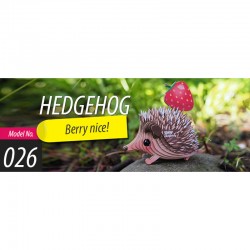 Eugy 026 - Hedgehog - EUG-5313926 - dodoland - Maquettes en carton - Le Nuage de Charlotte