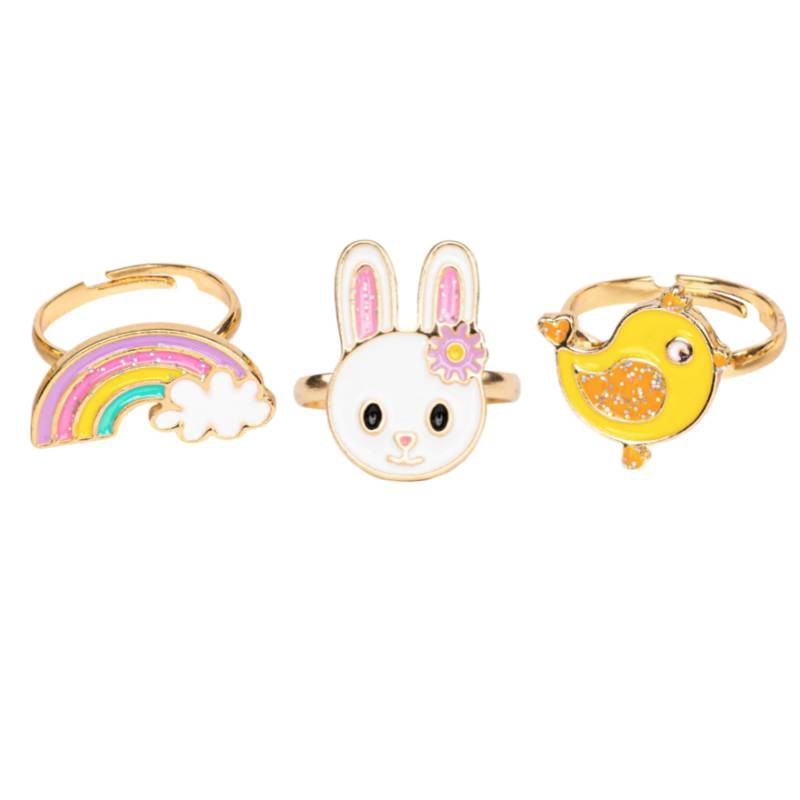 Ensemble de bague ajustable lapin - GPR-84519 - Great Pretenders - Bijoux - Le Nuage de Charlotte