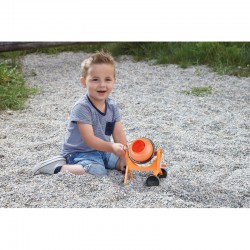 Orange cement mixer - LEN-05004 - Lena - Sand and Playdough - Le Nuage de Charlotte