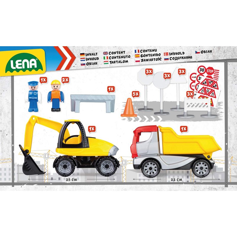 Set Truckies - Construction Site - LEN-01631 - Lena - Cars, Trucks, etc. - Le Nuage de Charlotte