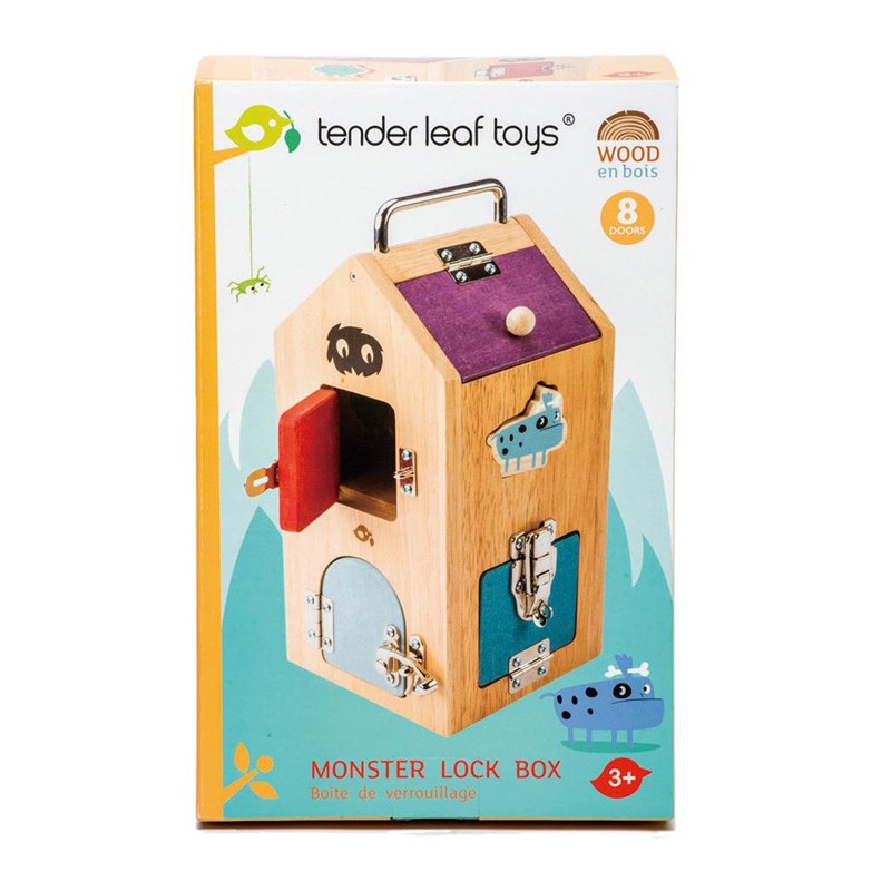 Boîte de Serrure Monstres - TLT-8341 - Tender Leaf Toys - Jouets d'activité - Le Nuage de Charlotte