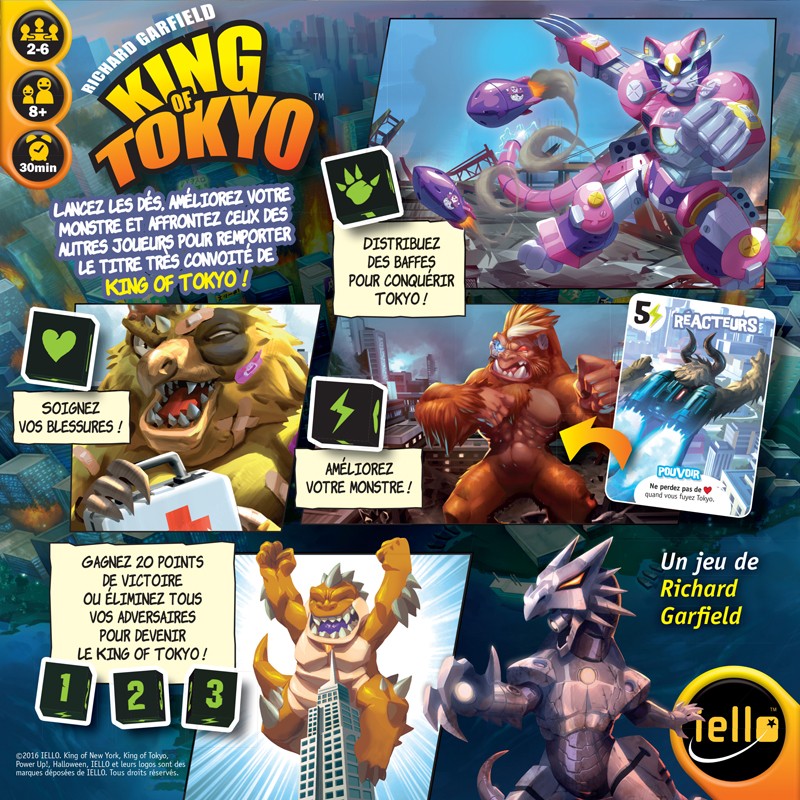 King of Tokyo - IEL-51315 - Iello - Jeux de société - Le Nuage de Charlotte