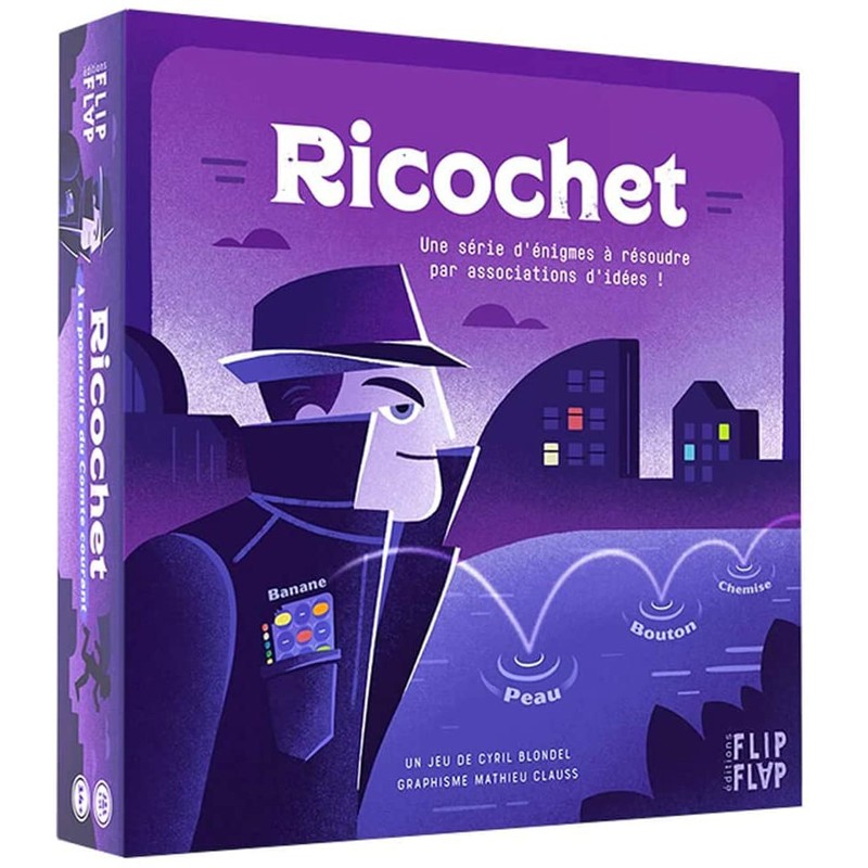 Ricochet : A la Poursuite du Comte Courant - FLP-01305 - Flip Flap - Jeux de société - Le Nuage de Charlotte