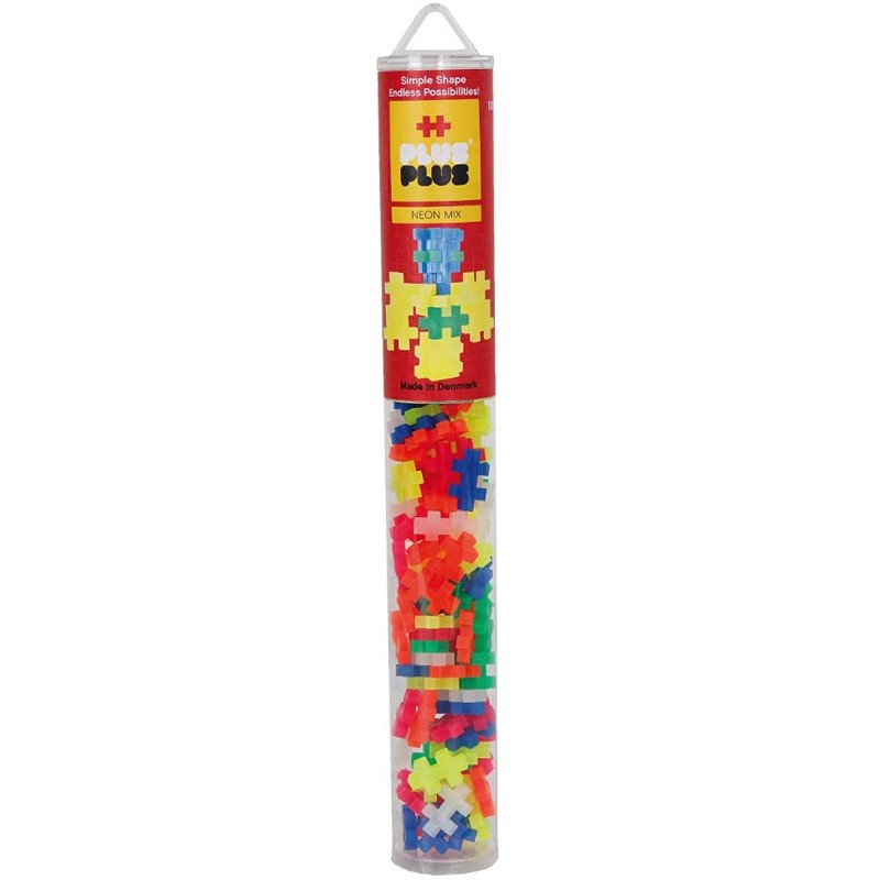 Plus-Plus Neon Mix Tube - 100 pcs - PP-4024 - Plus-Plus - Plus-Plus - Le Nuage de Charlotte