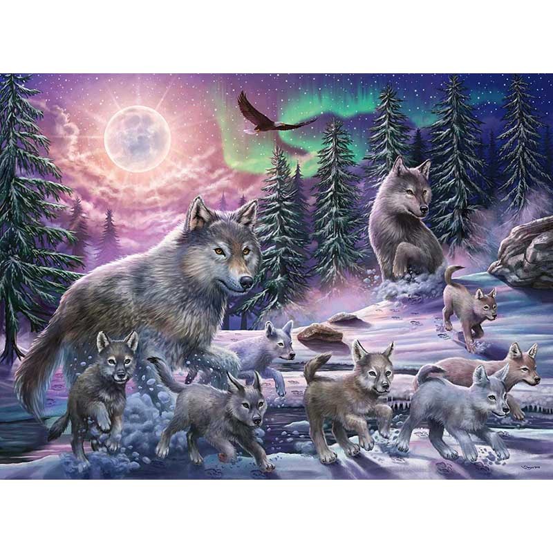 Loups du Nord - RAV-129089 - Ravensburger - Puzzles pour les plus grands - Le Nuage de Charlotte