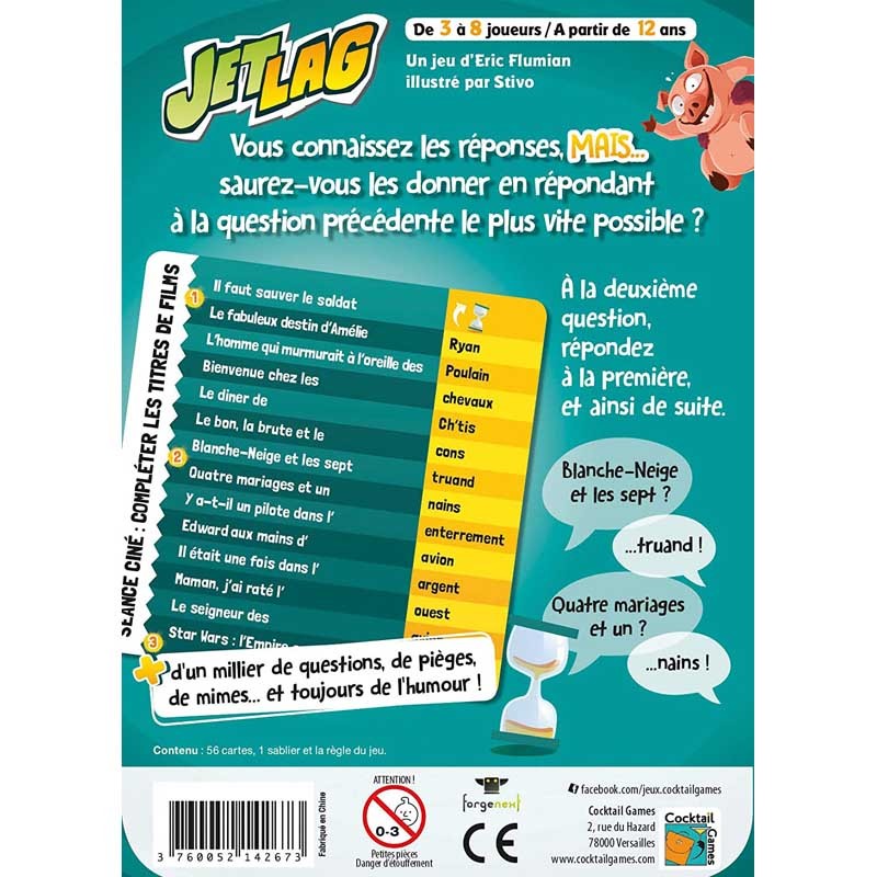 Jetlag - COG-INT0143 - Cocktail Games - Jeux de société - Le Nuage de Charlotte