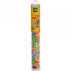 Plus-Plus Tropical Mix Tube - 100 pcs - PP-4264 - Plus-Plus - Plus-Plus - Le Nuage de Charlotte