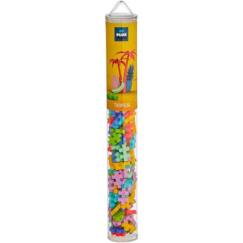 Plus-Plus Tropical Mix Tube - 100 pcs - PP-4264 - Plus-Plus - Plus-Plus - Le Nuage de Charlotte