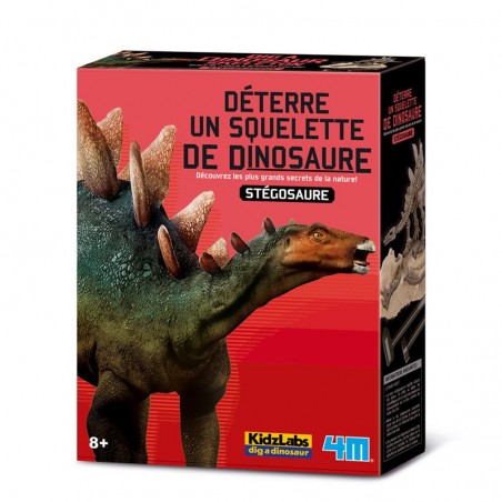 KidzLabs - Déterre ton dino Stégosaure - 4M-5663229 - 4M - Coffrets éducatifs - Le Nuage de Charlotte