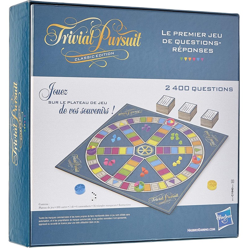 Trivial Pursuit - Classic Edition - HAS-C1940 - Hasbro - Board Games - Le Nuage de Charlotte