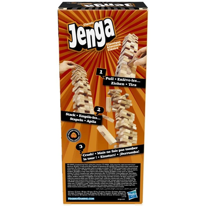 Jenga classsic - HAS-A2120 - Hasbro - Jeux de société - Le Nuage de Charlotte