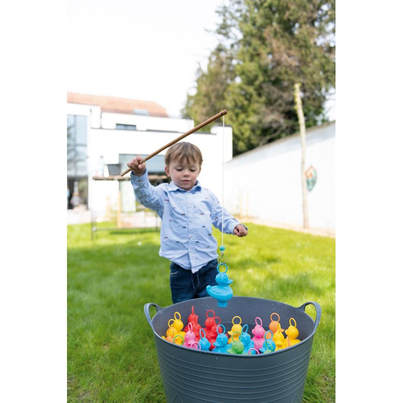 "Rainbow" Duck (yellow) - SCR-6182025jaune - Scratch - Water Play - Le Nuage de Charlotte