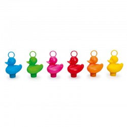 Canard "Rainbow" (bleu) - SCR-6182025bleu - Scratch - Jeux d'eau - Le Nuage de Charlotte