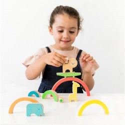 Wild Rainbow - Wooden Balancing Game - PTC-262 - Petit Collage - Board Games - Le Nuage de Charlotte