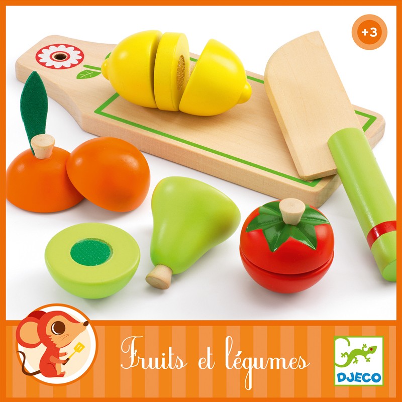 Fruits and vegetables to cut - DJE-DJ06526 - DJECO - Kitchens and stores - Le Nuage de Charlotte