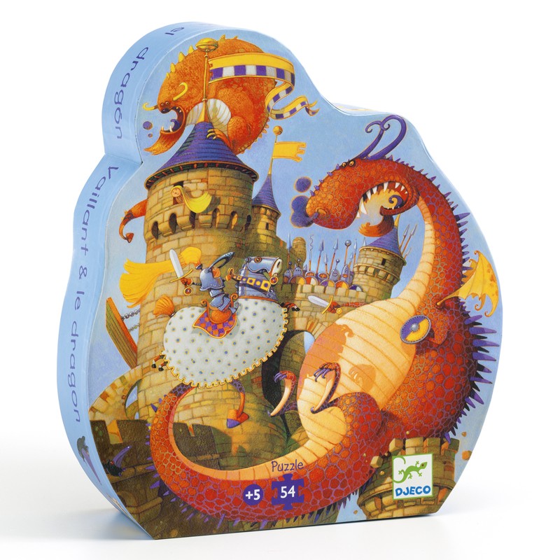 Vaillant et les dragons - DJE-DJ07256 - DJECO - Puzzles pour les petits - Le Nuage de Charlotte