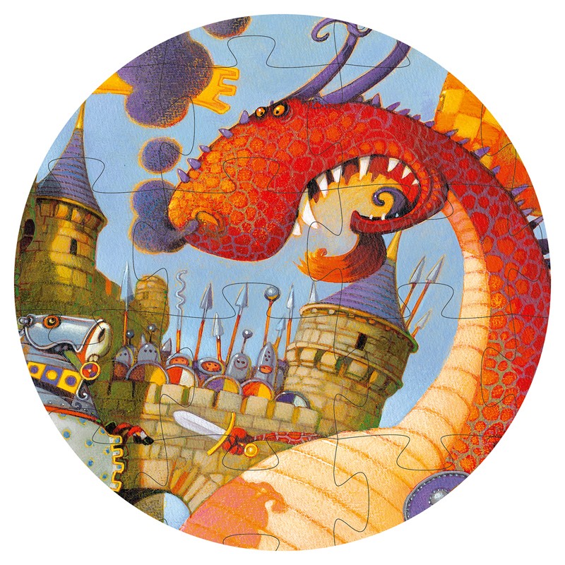 Vaillant and the dragon - DJE-DJ07256 - DJECO - Puzzles for little ones - Le Nuage de Charlotte