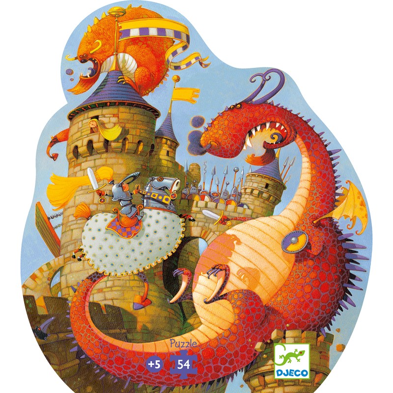 Vaillant and the dragon - DJE-DJ07256 - DJECO - Puzzles for little ones - Le Nuage de Charlotte