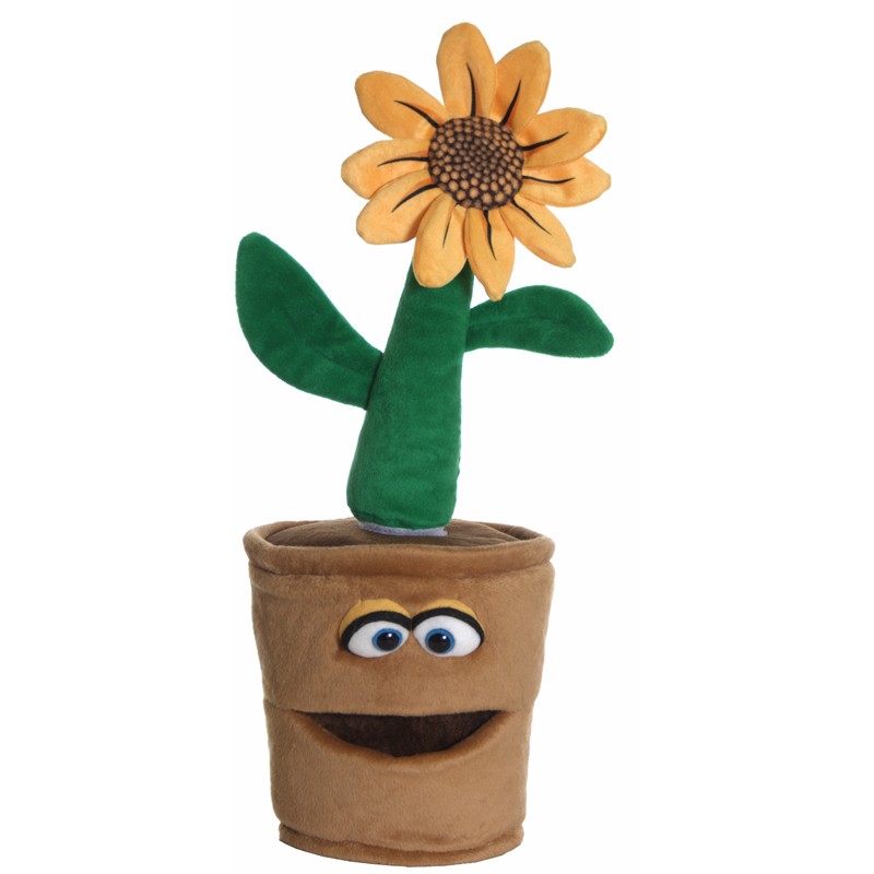 Volker the Sunflower flowerpot - LPS-W867 - Living Puppets - Hand Puppets - Le Nuage de Charlotte