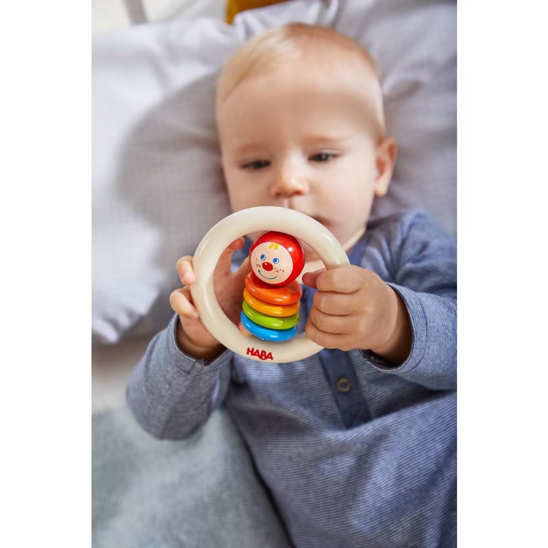 Clutching toy Clown’s Head - HAB-304775 - Haba - Rattles - Le Nuage de Charlotte