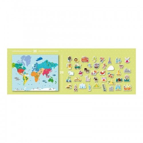 Magnets - World Map - APL-16494 - APLI - Magnets - Le Nuage de Charlotte