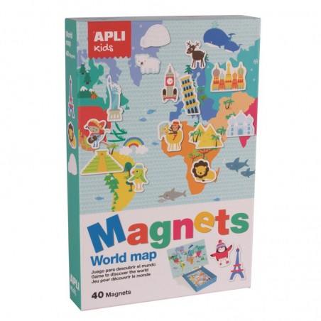 Magnets - World Map - APL-16494 - APLI - Magnets - Le Nuage de Charlotte