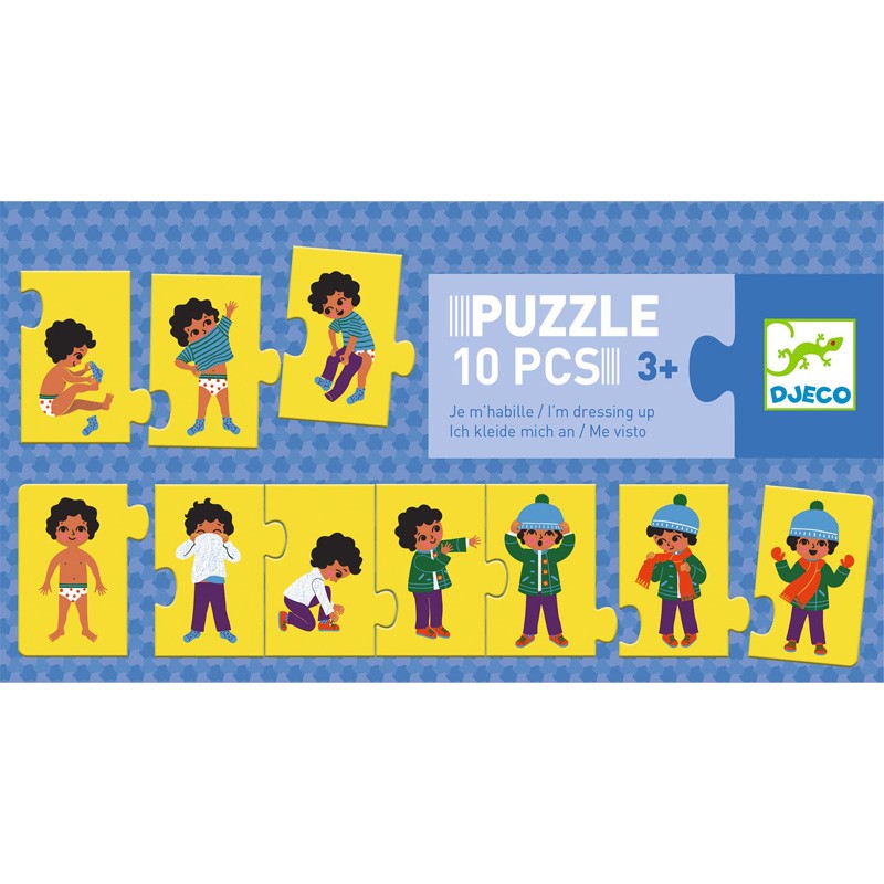 Puzzle frise Je m'habille - DJE-DJ08188 - DJECO - Puzzles pour les petits - Le Nuage de Charlotte