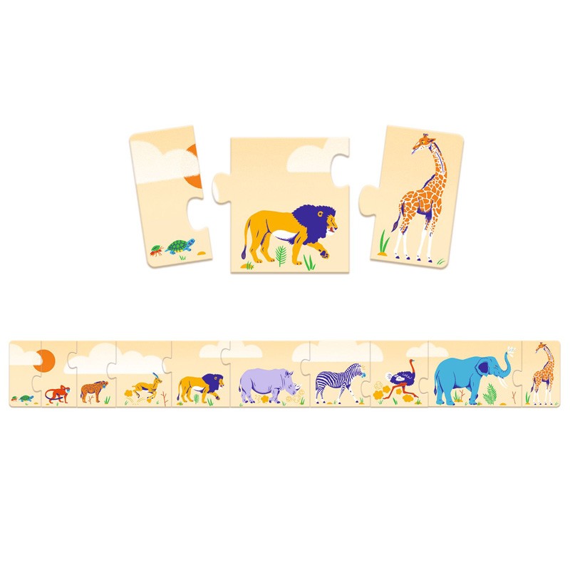 Puzzle frise Smal and big - DJE-DJ08189 - DJECO - Puzzles for little ones - Le Nuage de Charlotte