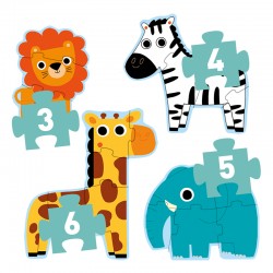 Puzzles Primo - Dans la jungle - DJE-DJ07135 - DJECO - Puzzles pour les petits - Le Nuage de Charlotte