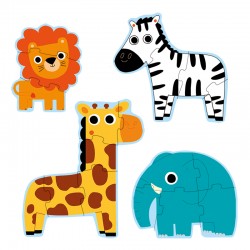 Puzzles Primo - Dans la jungle - DJE-DJ07135 - DJECO - Puzzles pour les petits - Le Nuage de Charlotte