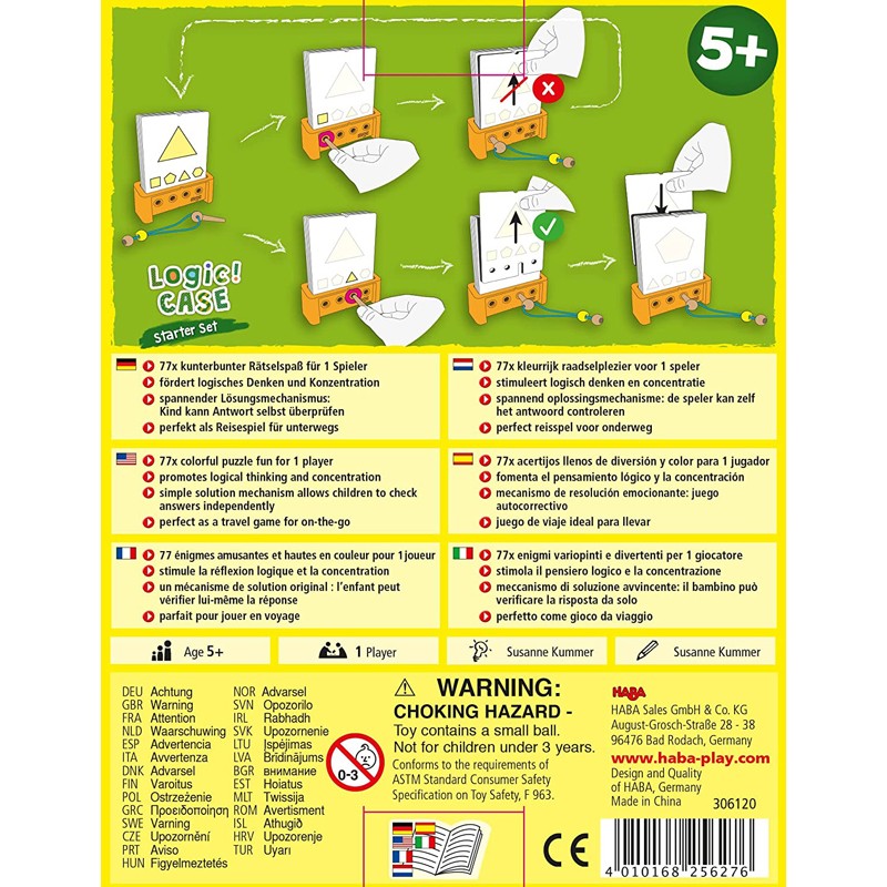 LogiCASE Starter Set 5+ - HAB-1306120001 - Haba - Learn while having fun - Le Nuage de Charlotte