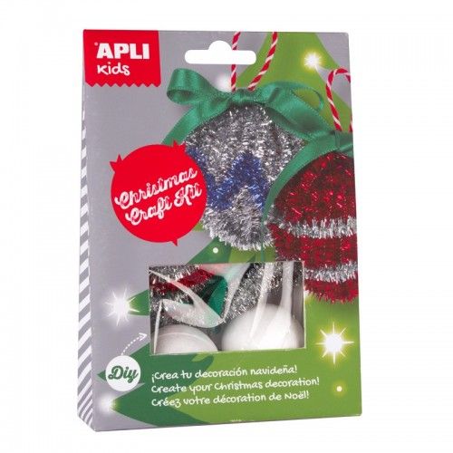 Christmas Craft Kit - Christmas Balls - APL-14349 - APLI - Creative boxes - Le Nuage de Charlotte