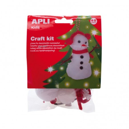 Christmas Craft Kit - Snowman - APL-13938 - APLI - Creative boxes - Le Nuage de Charlotte