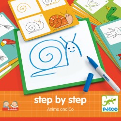 Step by step Animo and Co - DJE-DJ08319 - DJECO - Dessins et peintures - Le Nuage de Charlotte