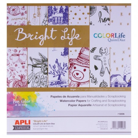 Scrapbooking - Bright Life - APL-15006 - APLI - Stickers et gommettes - Le Nuage de Charlotte