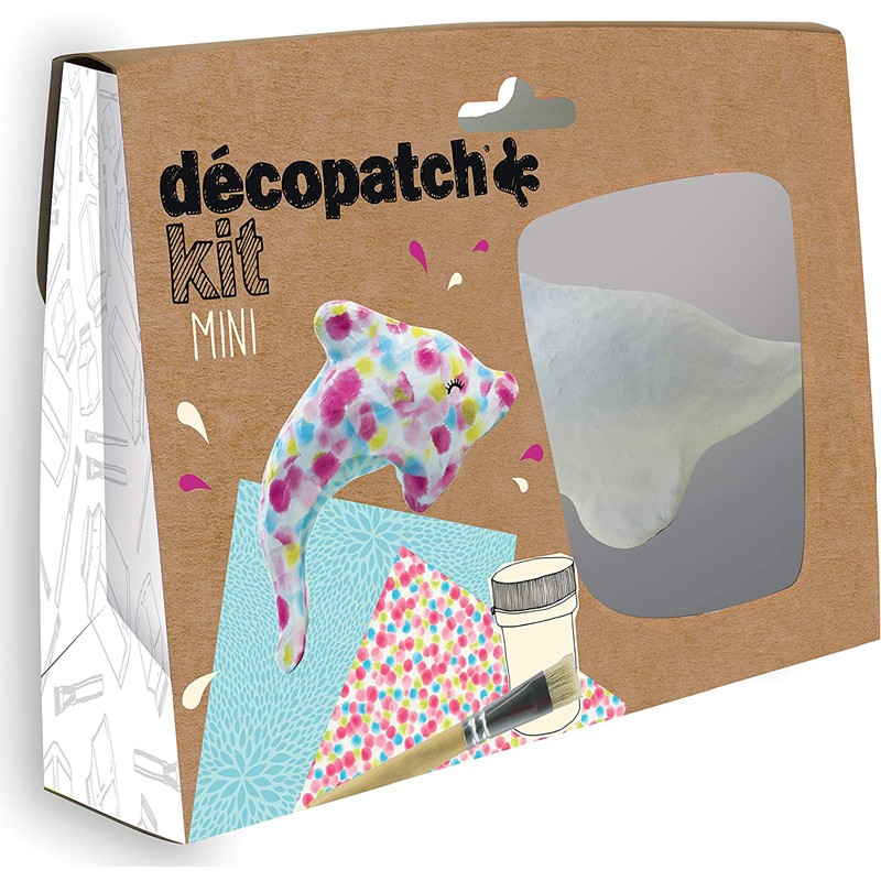 Mini-kit Dauphin - DPH-KIT016o - Decopatch - Boîtes créative - Le Nuage de Charlotte