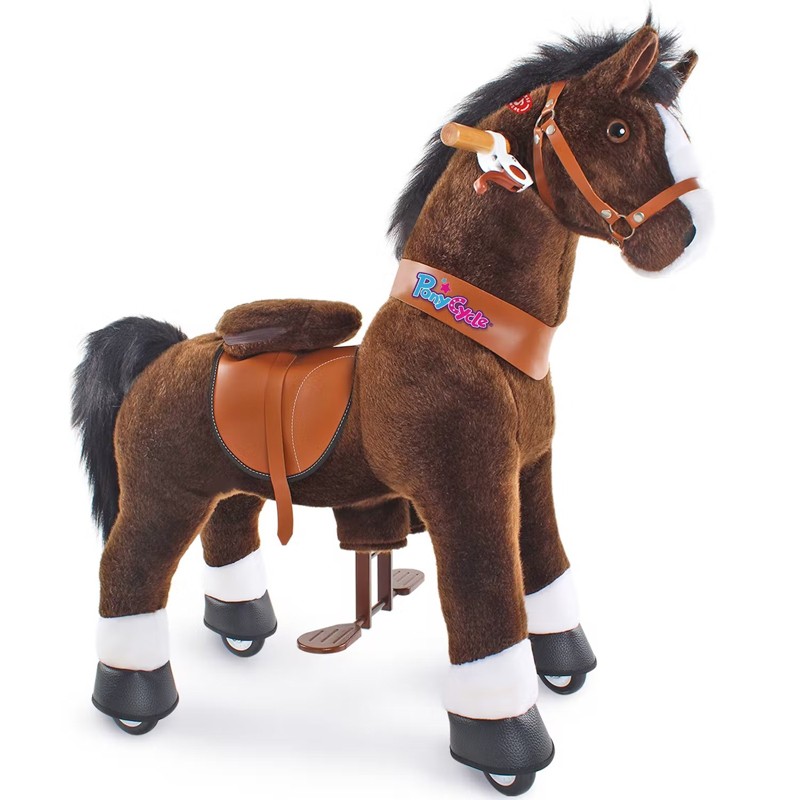 PonyCycle Cheval chocolat Model U pour 4-9 ans - PON-Ux421 - PonyCycle - Voitures à pédales et chevaux - Le Nuage de Charlotte