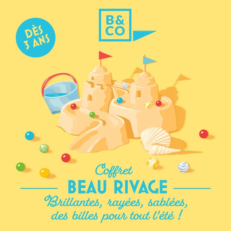 Marbles Box - Beau Rivage - Box - B&C-BOX-20 - Billes & Co. - Marble Games - Le Nuage de Charlotte