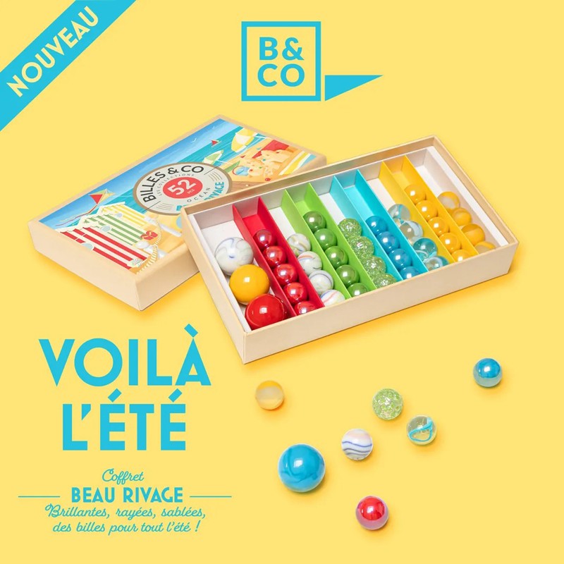 Marbles Box - Beau Rivage - Box - B&C-BOX-20 - Billes & Co. - Marble Games - Le Nuage de Charlotte