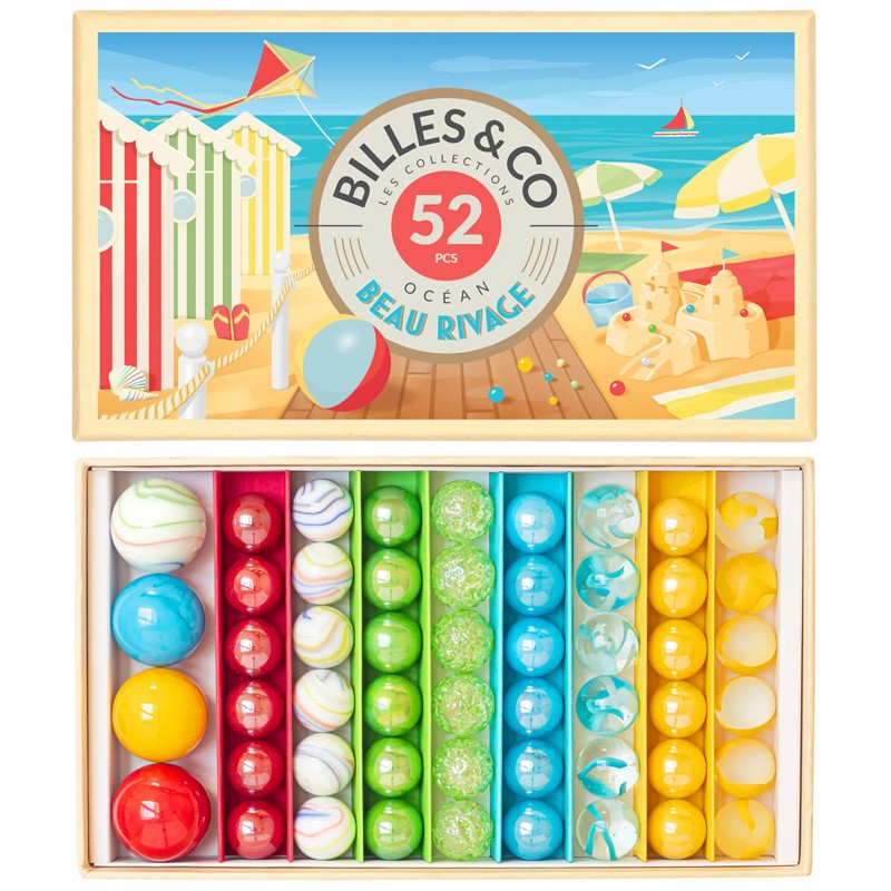 Boîte de Billes - Beau Rivage - Box - B&C-BOX-20 - Billes & Co. - Jeux de Billes - Le Nuage de Charlotte