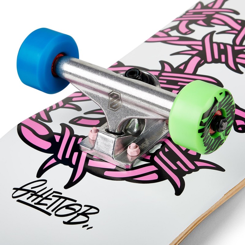 Ghettoblaster Skate Barbed Wire Pink 8.125" - GBR-SKTVGB134 - Ghettoblaster - Skateboards - Le Nuage de Charlotte