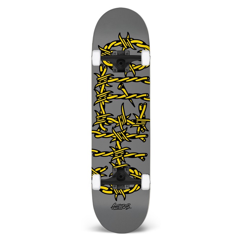 Ghettoblaster Skate Barbed Wire Grey 7.87" - GBR-SKTVGB10222 - Ghettoblaster - Skateboards - Le Nuage de Charlotte