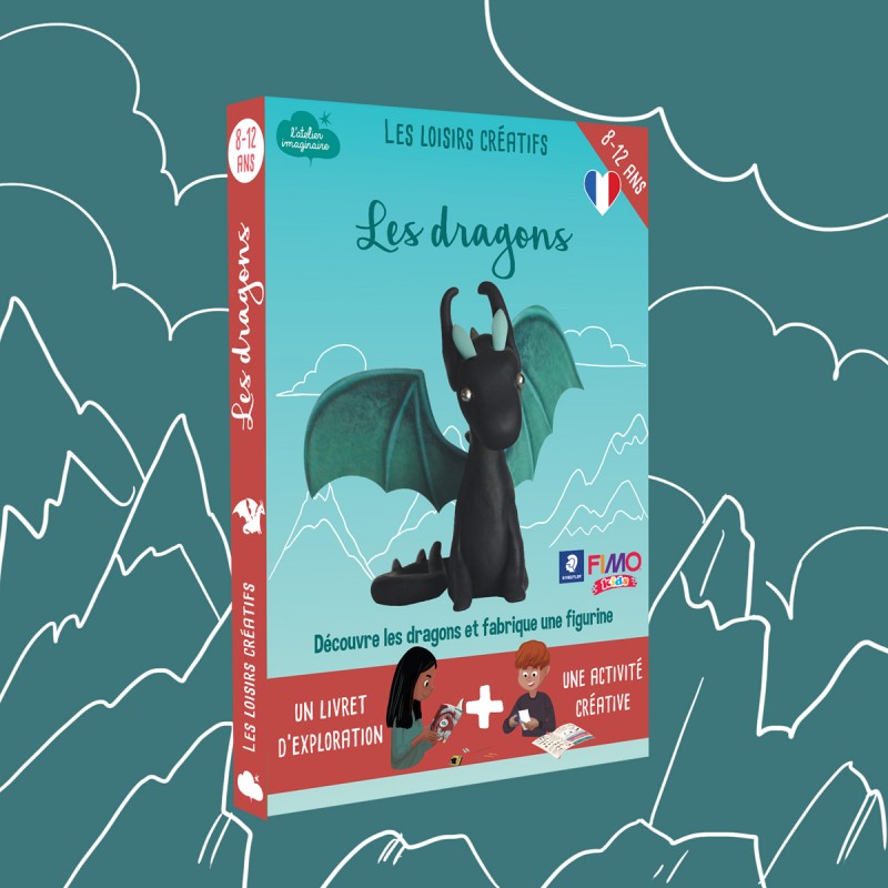 KIT : Les dragons - LAI-DRAGONS22 - L'atelier Imaginaire - Boîtes créative - Le Nuage de Charlotte